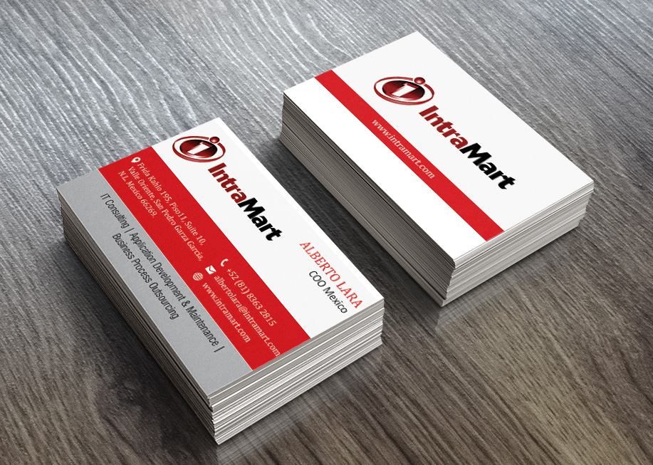 Diseño de Tarjeta de Presentación por Abikasirajan para IntraMart | Diseño #4719660