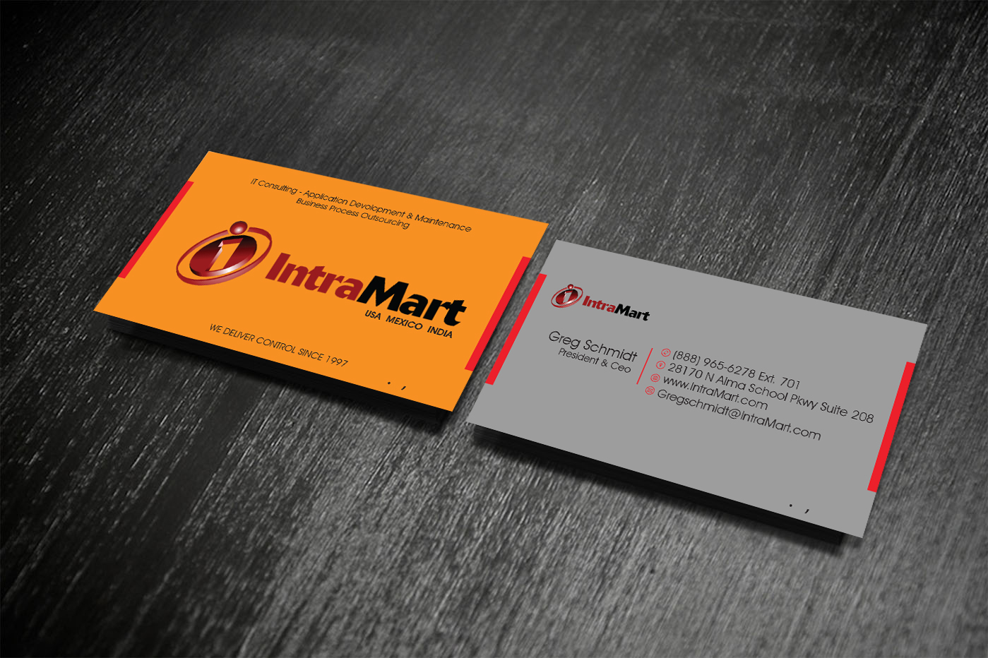 Design de Carte de Visite par creative vision pour IntraMart | Design #4716348