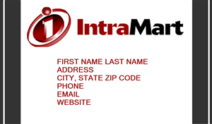 Business Card Design by rubio1990 for IntraMart | Design: #4715177