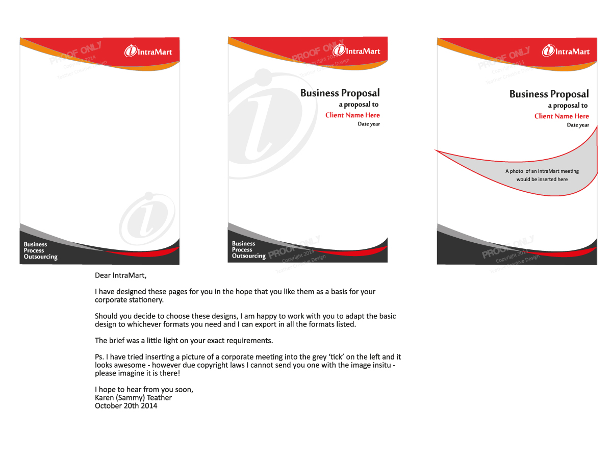 Stationery Design by SammyT for IntraMart | Design #4731258