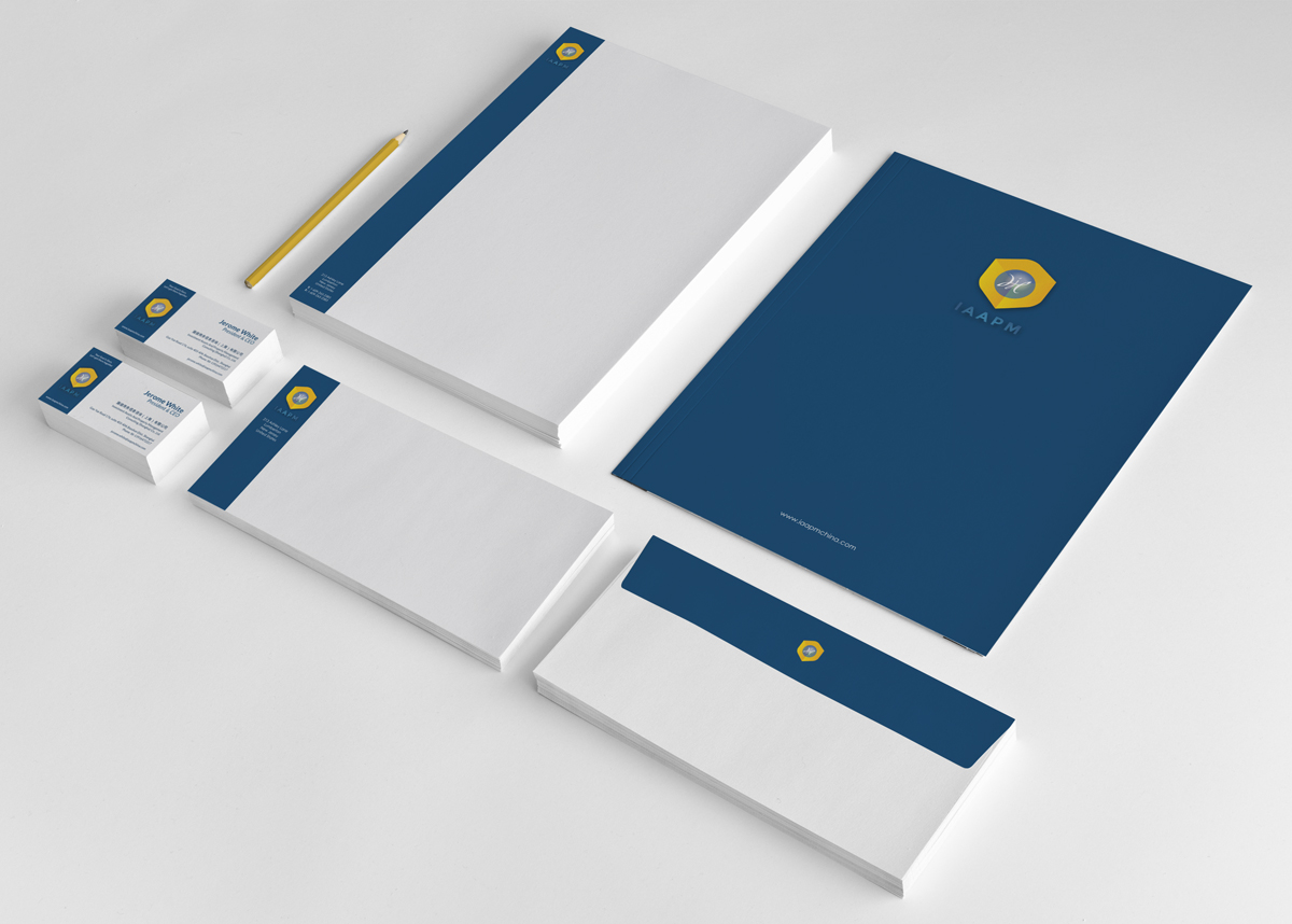 Schreibwaren-Design von logodentity für IAAPM Consulting (Shanghai) Co., Ltd. | Design #4777243