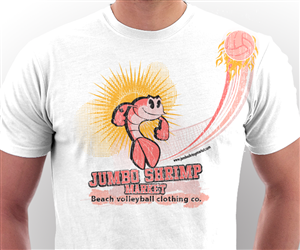 New Beach Volleyball Clothing Line needs a signature t-shirt to launch the company. | T-shirt Design by alice