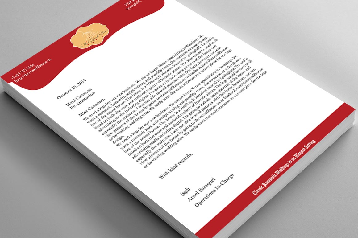 Logo Design by Arnel for The Russell House | Design #4724454