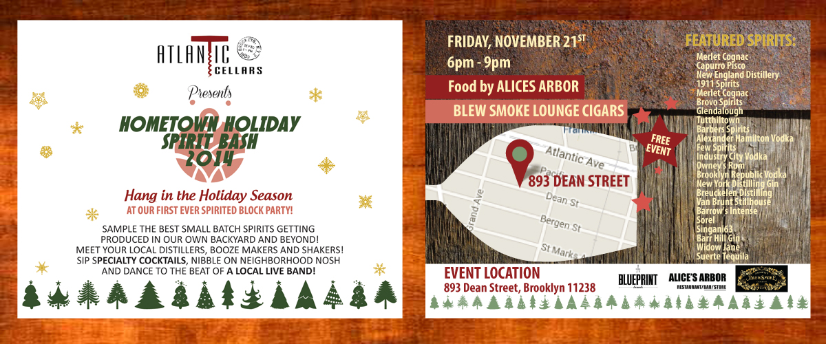 Postcard Design by Venus L. Penaflor for Atlantic Cellars | Design #4740818