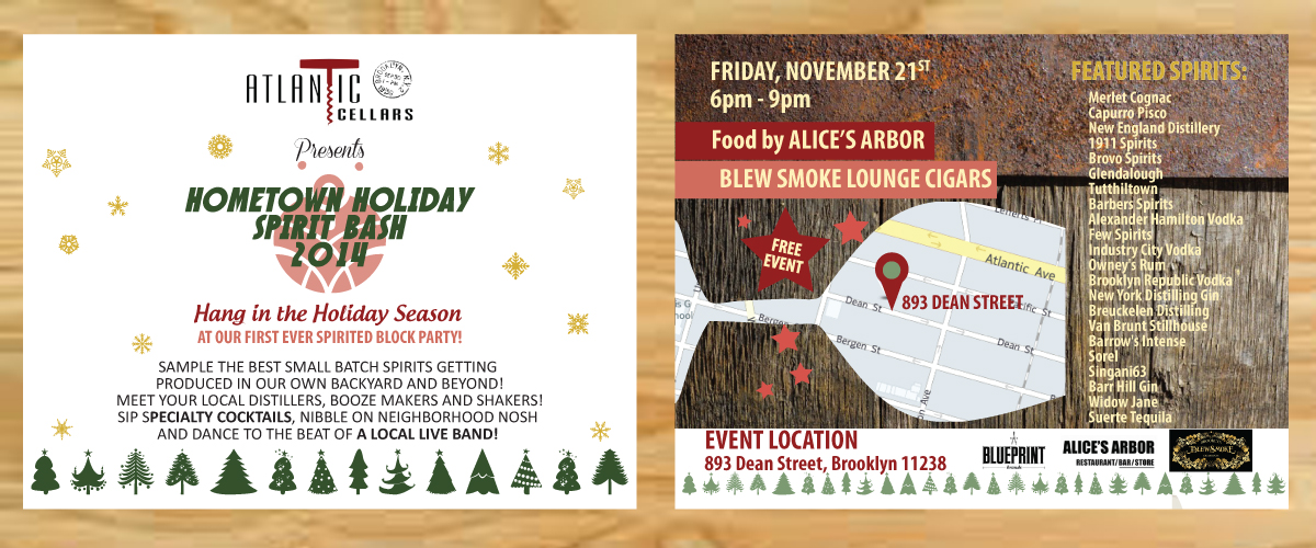 Postcard Design by Venus L. Penaflor for Atlantic Cellars | Design #4741032