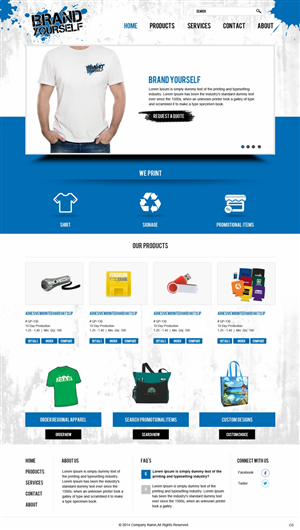 Web Design by pb for Brand Yourself | Design: #4735661