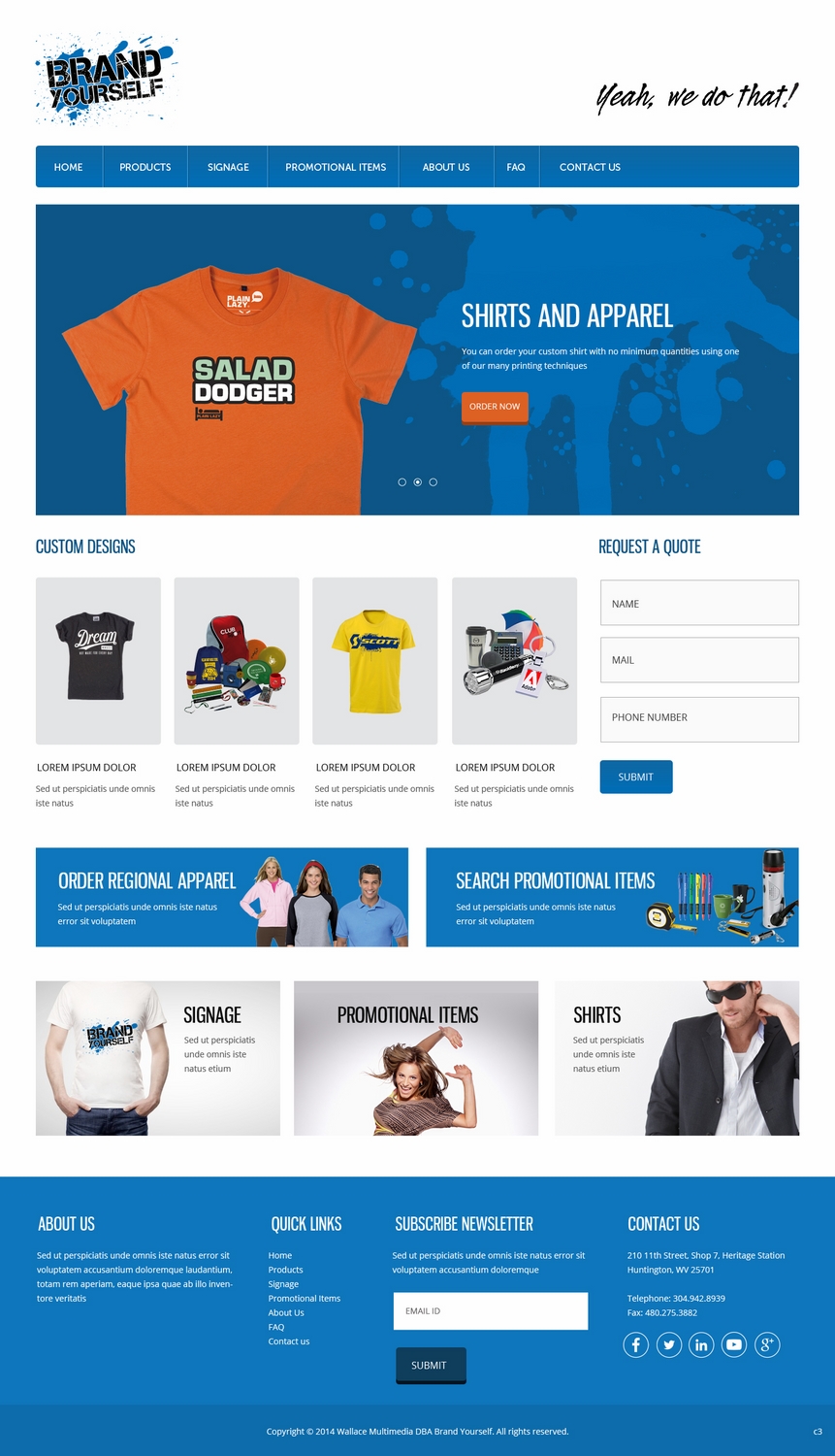 Web Design by pb for Brand Yourself | Design #4735664