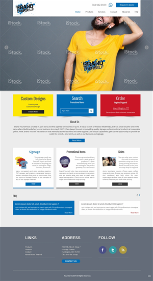 Web Design by pb for Brand Yourself | Design: #4735673