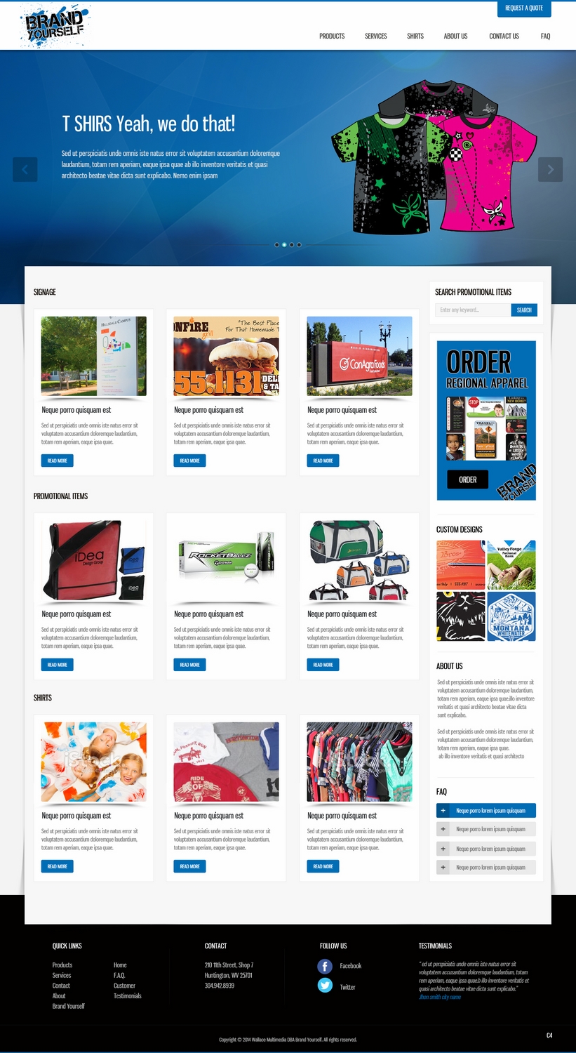 Web Design by pb for Brand Yourself | Design #4735677