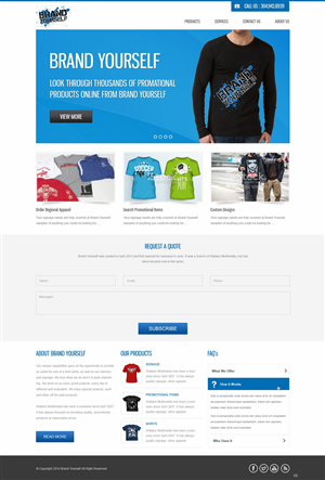 Web Design by pb for Brand Yourself | Design: #4735690