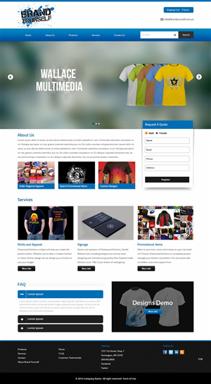 Web Design by pb for Brand Yourself | Design: #4742626