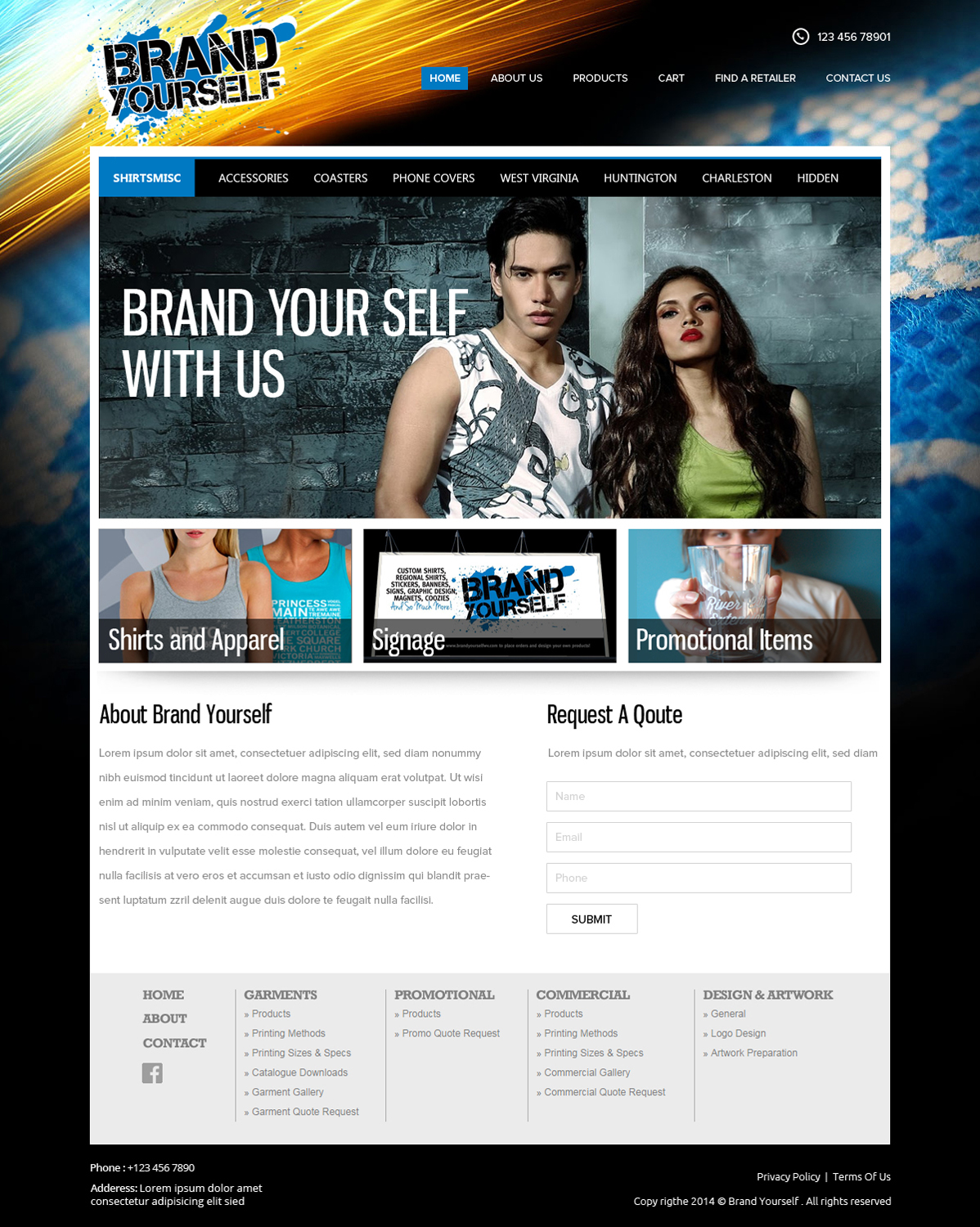 Web Design by OM for Brand Yourself | Design #4739125