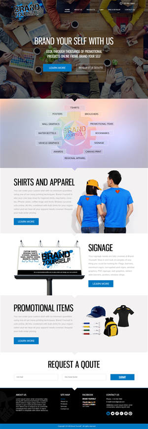Web Design by OM for Brand Yourself | Design: #4739126