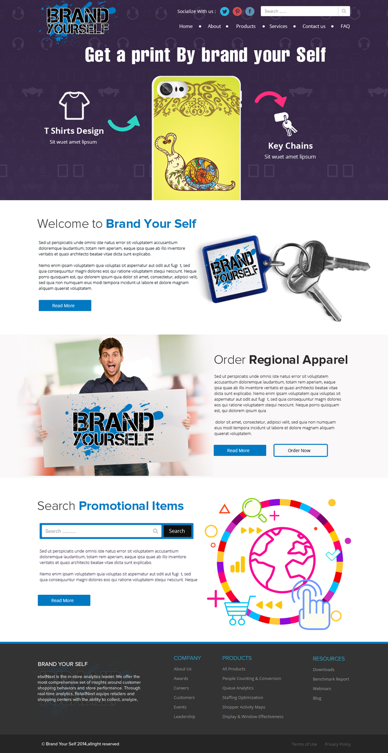 Web Design by OM for Brand Yourself | Design #4739127