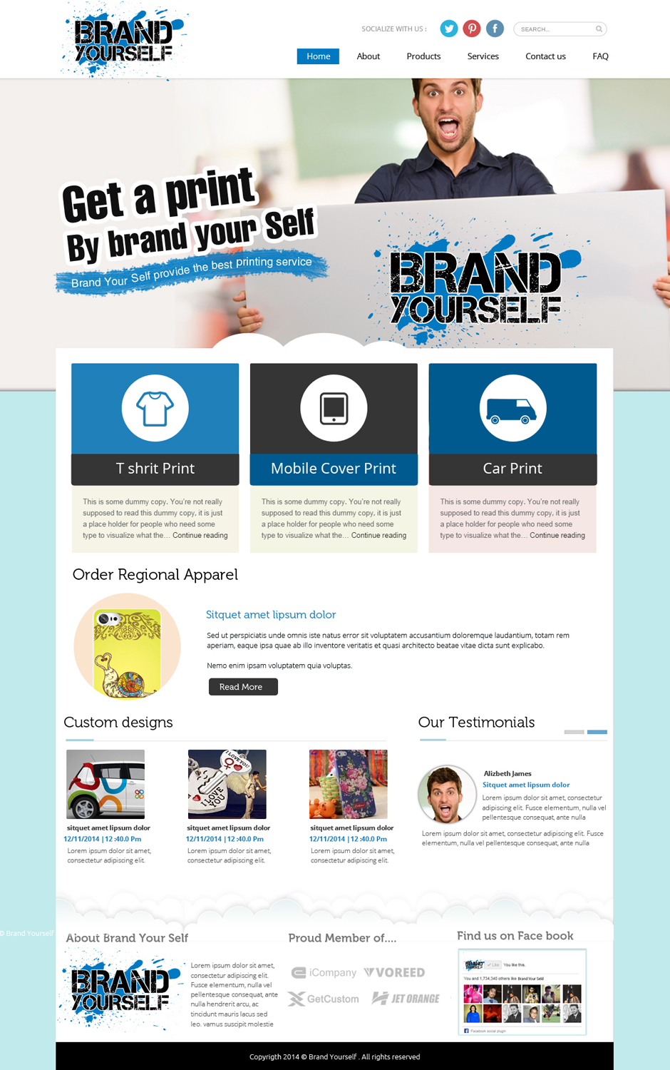 Web Design by OM for Brand Yourself | Design #4739134