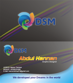 Visitenkarten-Design von Abdul Hannan für dieses Projekt | Design #4722301