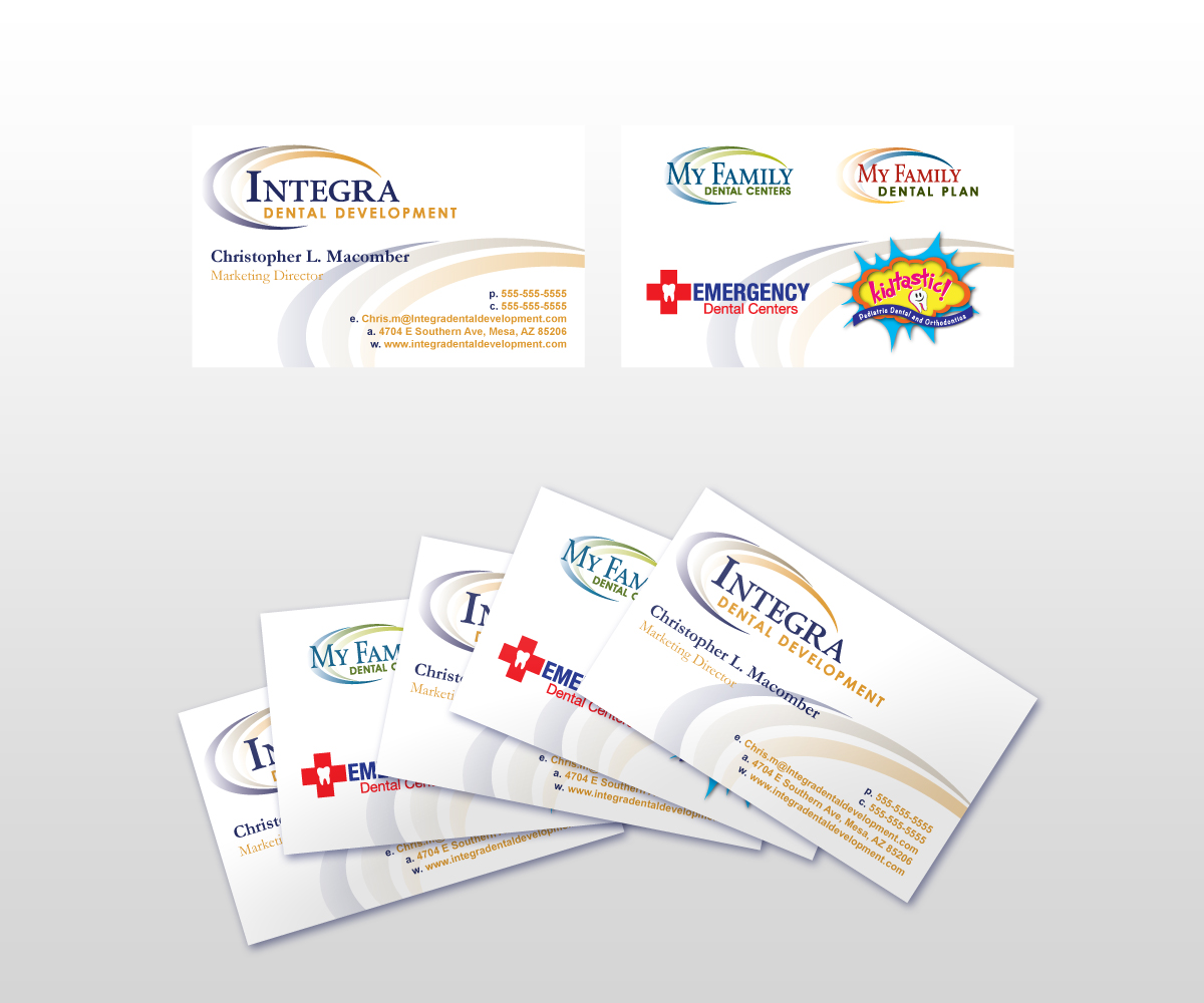 Business Card Design by Anthony for My Family Dental Centers | Design #1343110