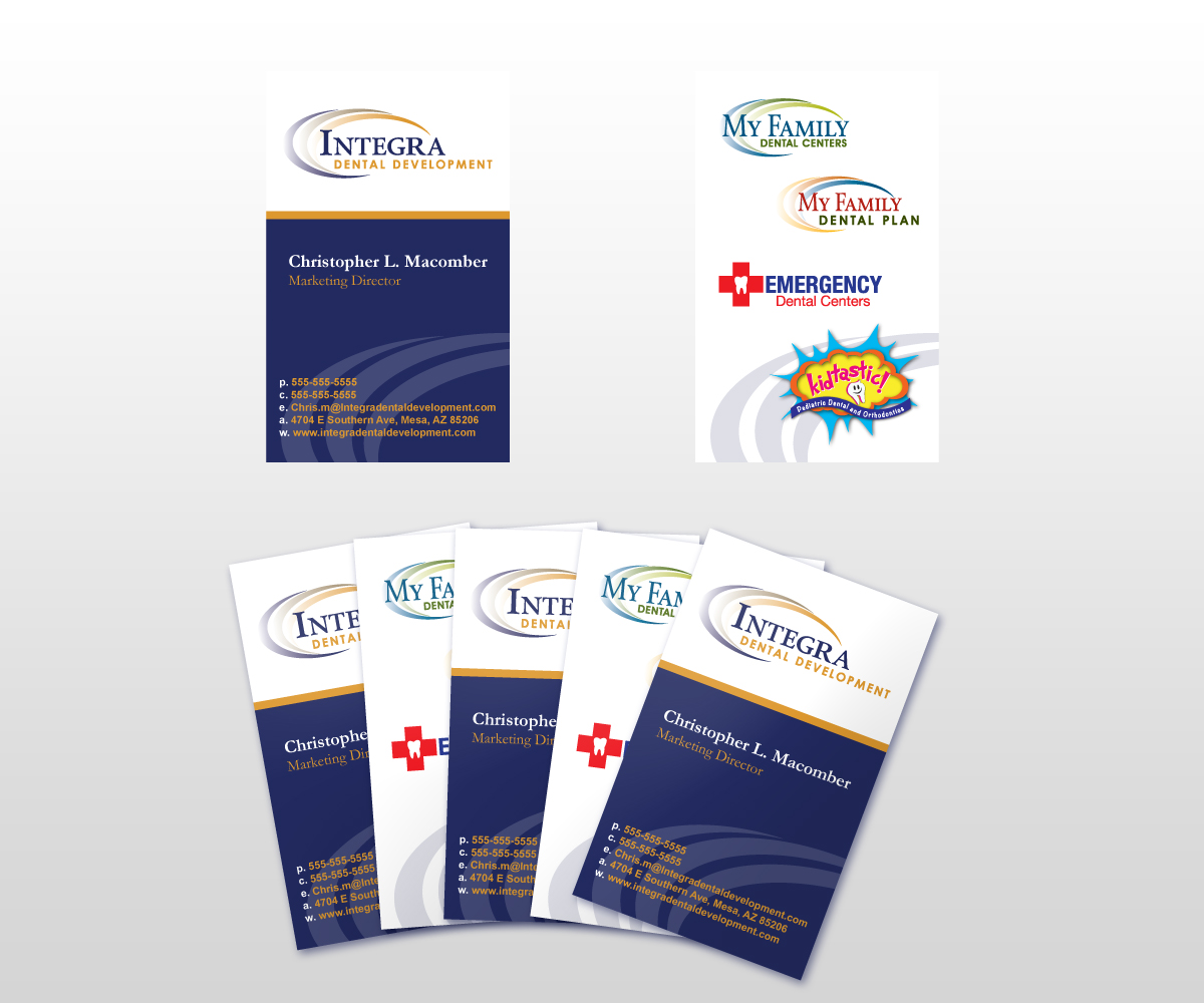 Business Card Design by Anthony for My Family Dental Centers | Design #1343113