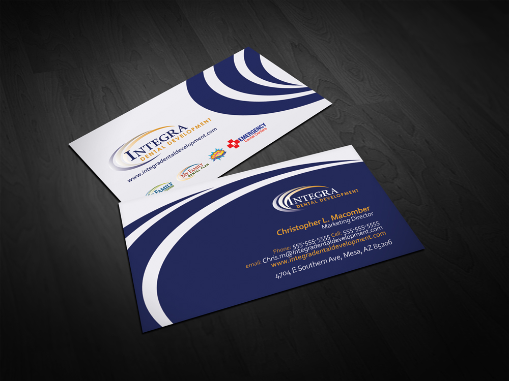 Visitenkarten-Design von diRtY.EMM für My Family Dental Centers | Design #1340352