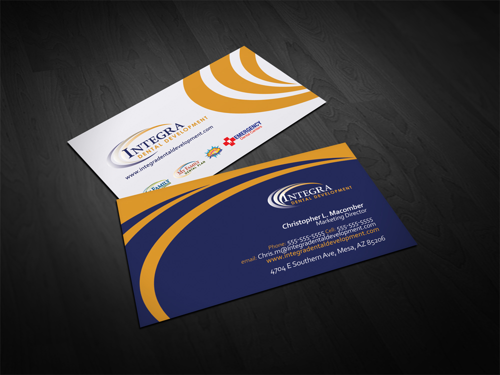 Business Card Design by diRtY.EMM for My Family Dental Centers | Design #1340357