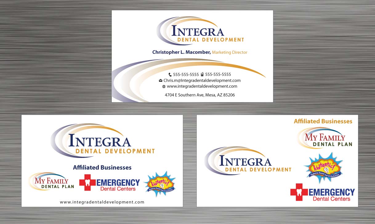 Business Card Design by Sbss for My Family Dental Centers | Design #1341473