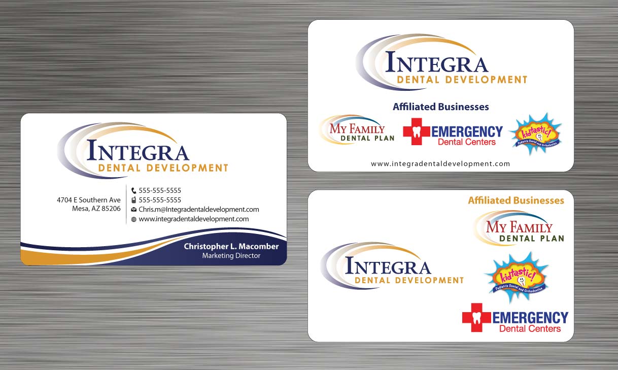 Business Card Design by Sbss for My Family Dental Centers | Design #1341493