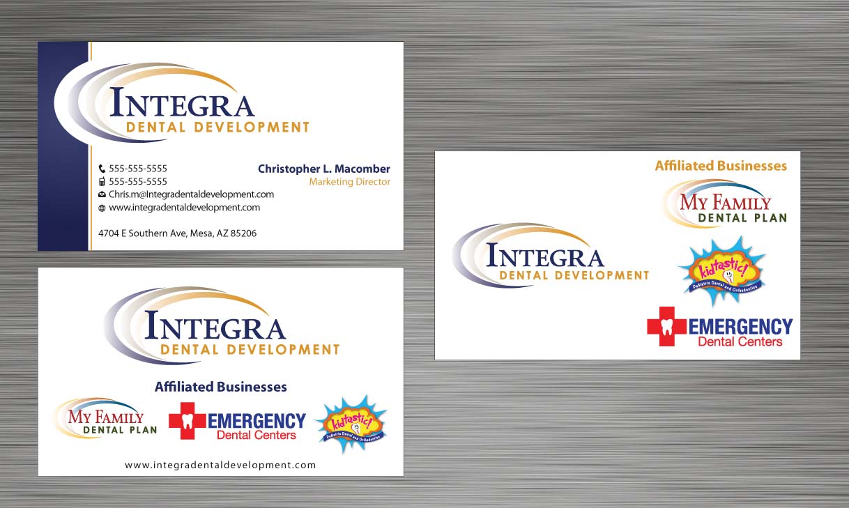 Business Card Design by Sbss for My Family Dental Centers | Design #1341505