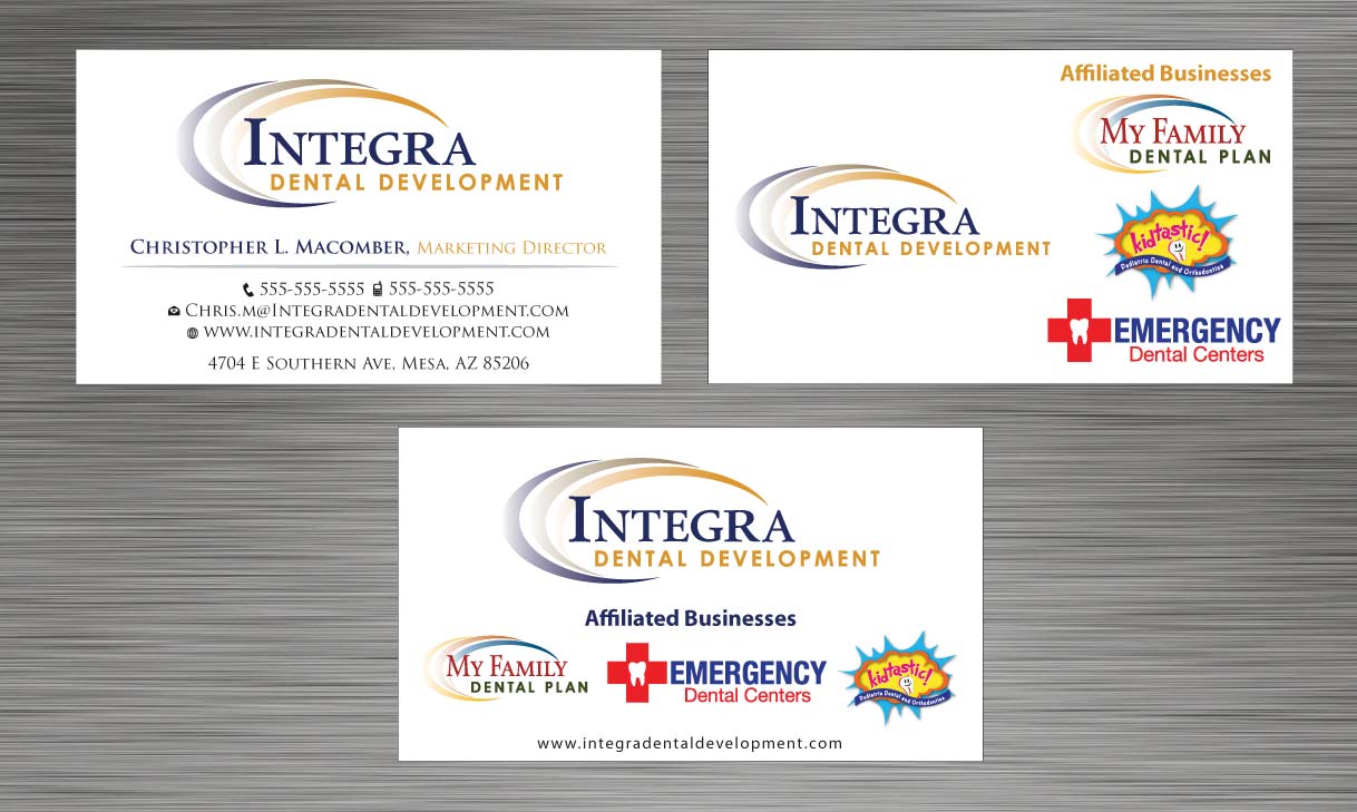 Business Card Design by Sbss for My Family Dental Centers | Design #1341506