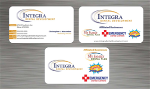 Visitenkarten-Design von Sbss für My Family Dental Centers | Design: #1341512