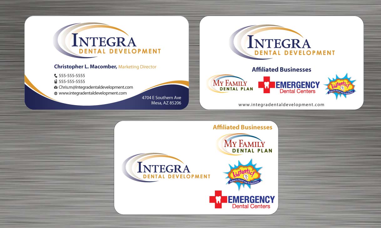 Business Card Design by Sbss for My Family Dental Centers | Design #1341515