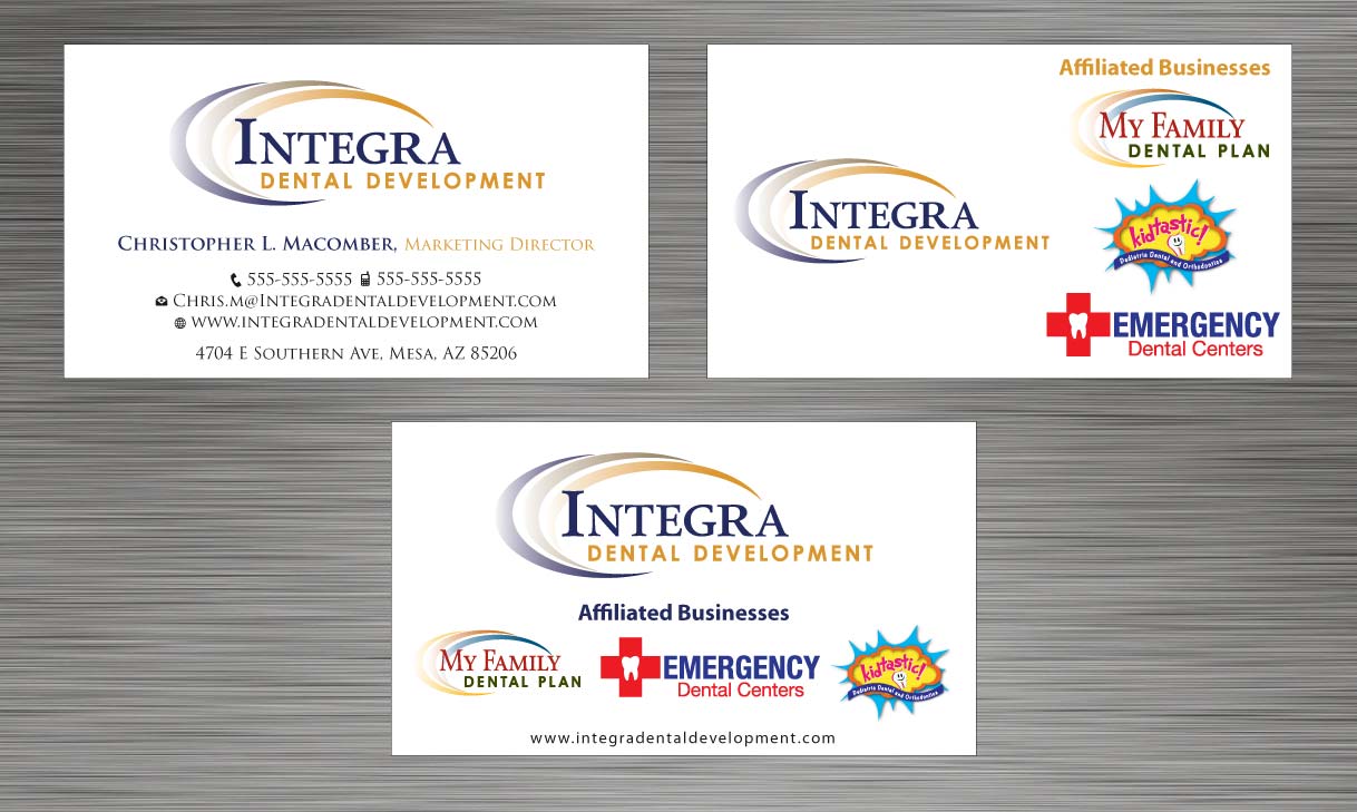 Business Card Design by Sbss for My Family Dental Centers | Design #1341524