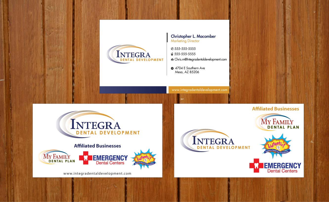 Business Card Design by Sbss for My Family Dental Centers | Design #1342088