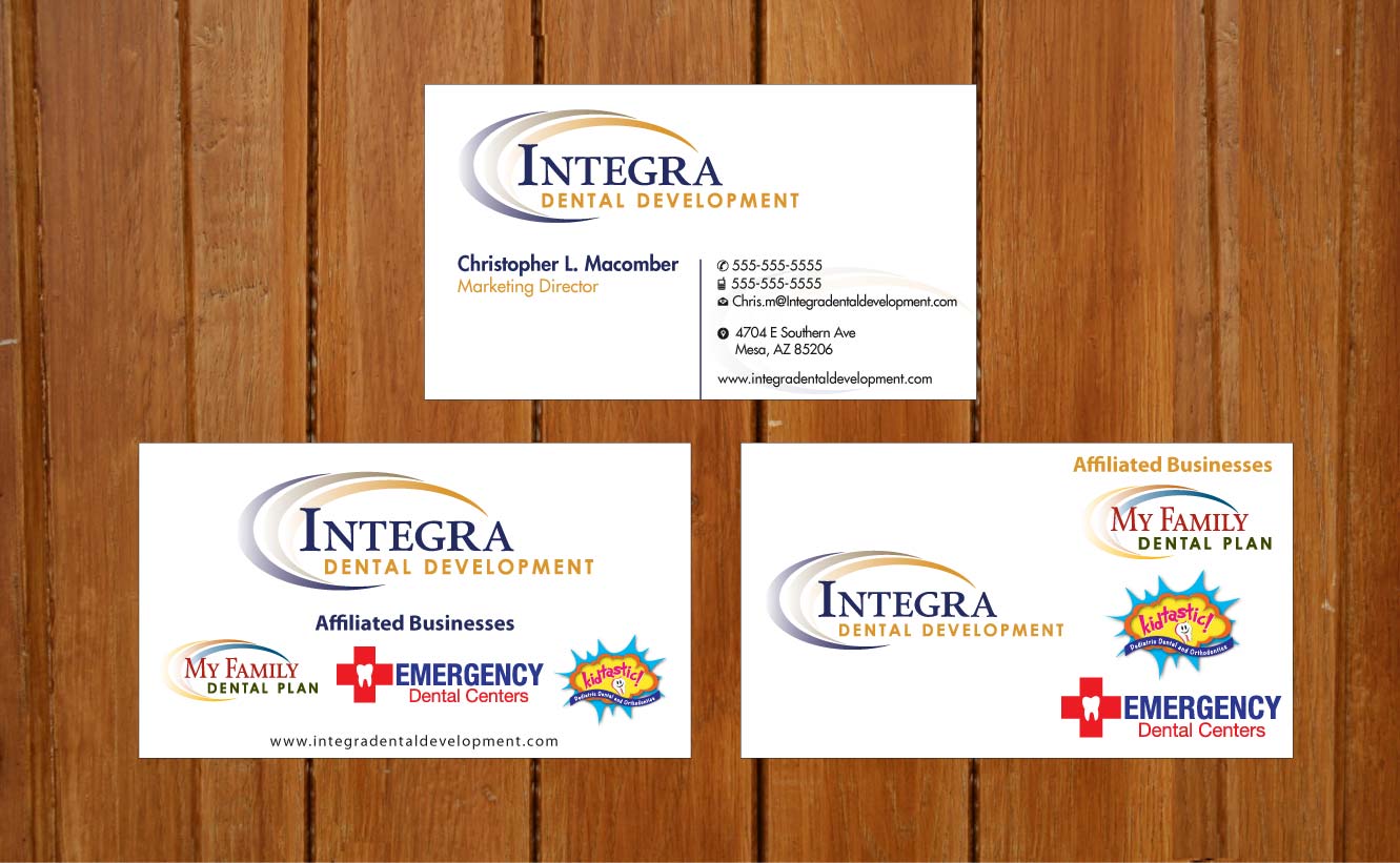 Business Card Design by Sbss for My Family Dental Centers | Design #1342090