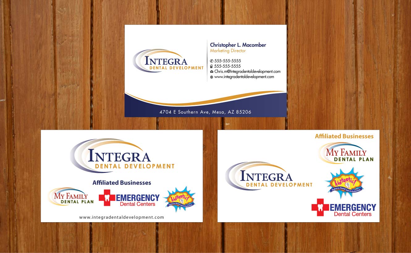 Business Card Design by Sbss for My Family Dental Centers | Design #1342093