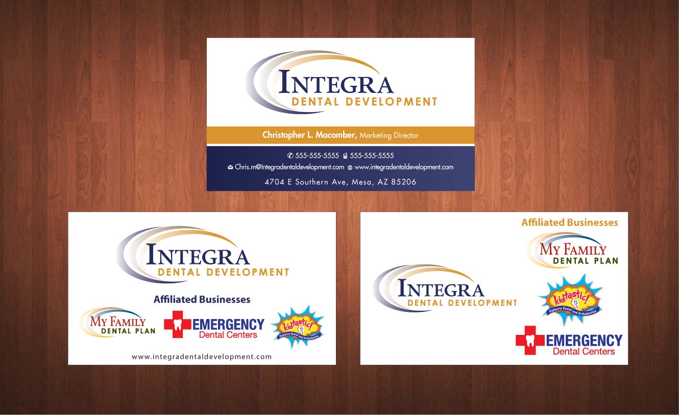 Business Card Design by Sbss for My Family Dental Centers | Design #1342098