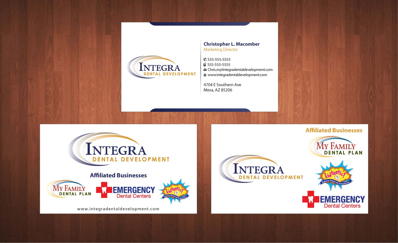 Business Card Design by Sbss for My Family Dental Centers | Design #1342102