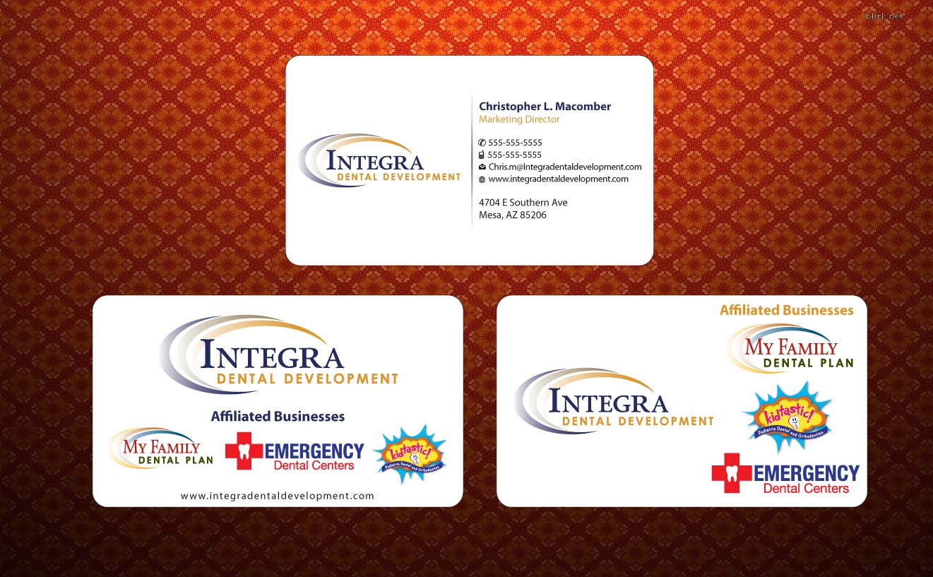 Business Card Design by Sbss for My Family Dental Centers | Design #1342104