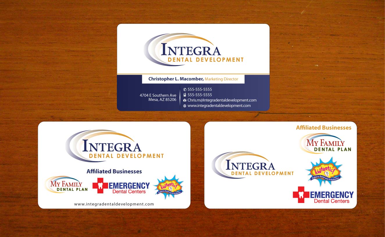 Business Card Design by Sbss for My Family Dental Centers | Design #1342113