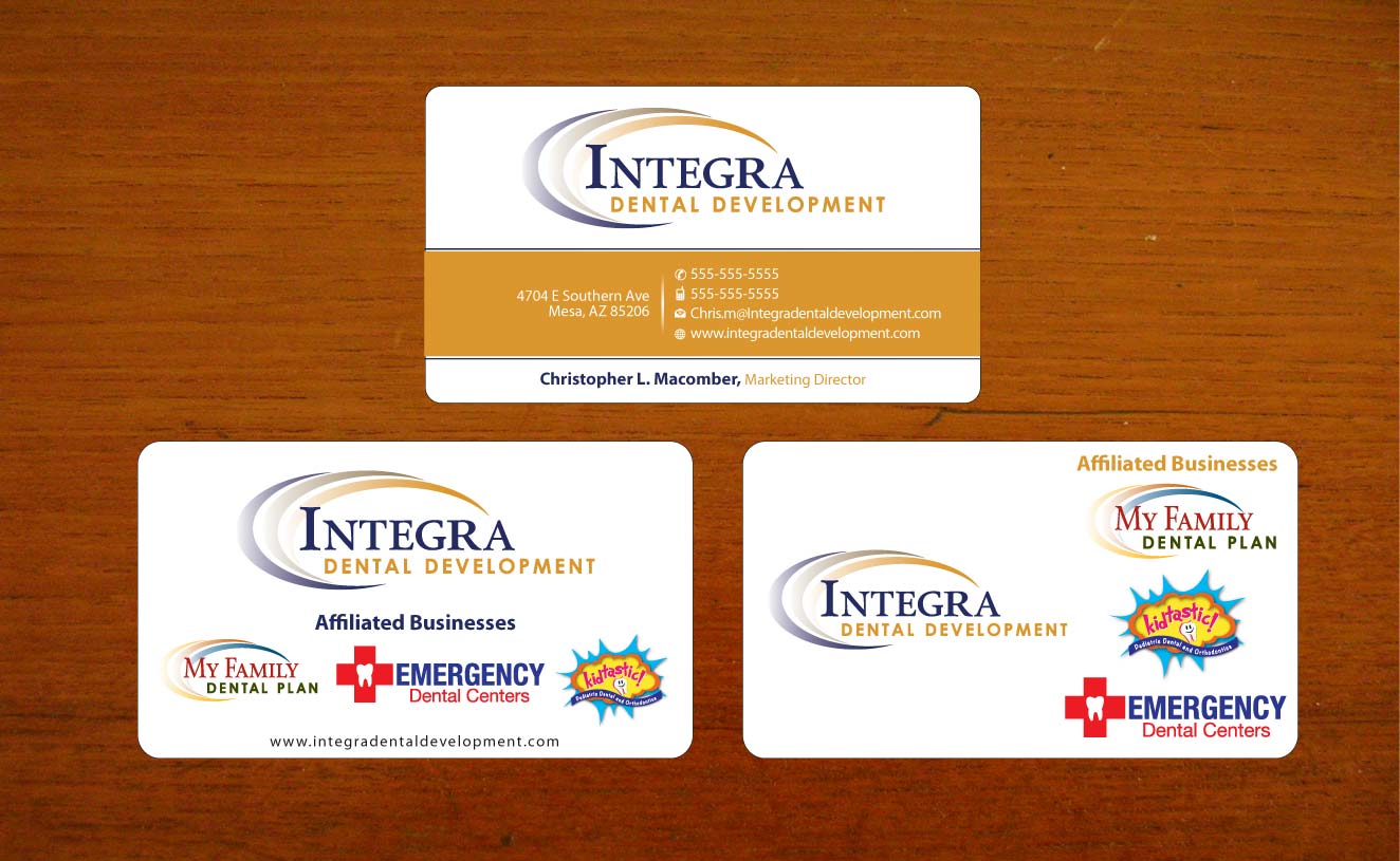 Business Card Design by Sbss for My Family Dental Centers | Design #1342114