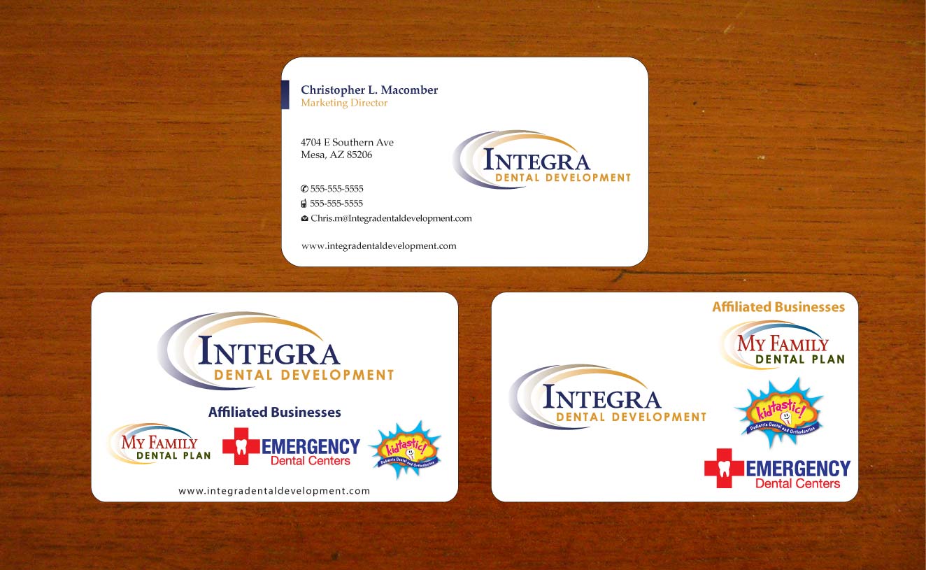 Business Card Design by Sbss for My Family Dental Centers | Design #1342120