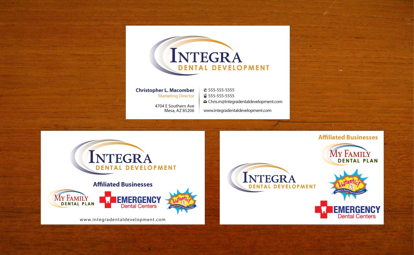 Business Card Design by Sbss for My Family Dental Centers | Design #1342123