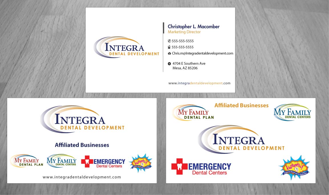 Business Card Design by Sbss for My Family Dental Centers | Design #1354016