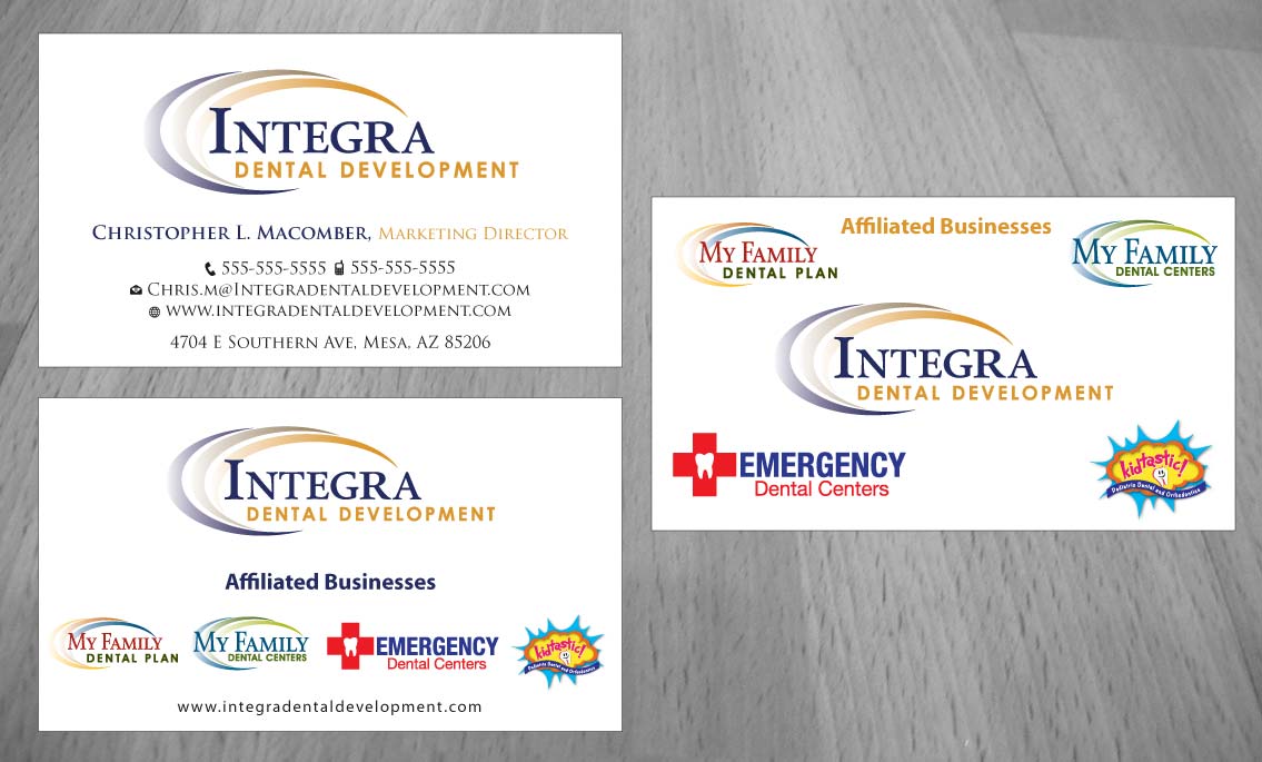 Diseño de Tarjeta de Presentación por Sbss para My Family Dental Centers | Diseño #1354026