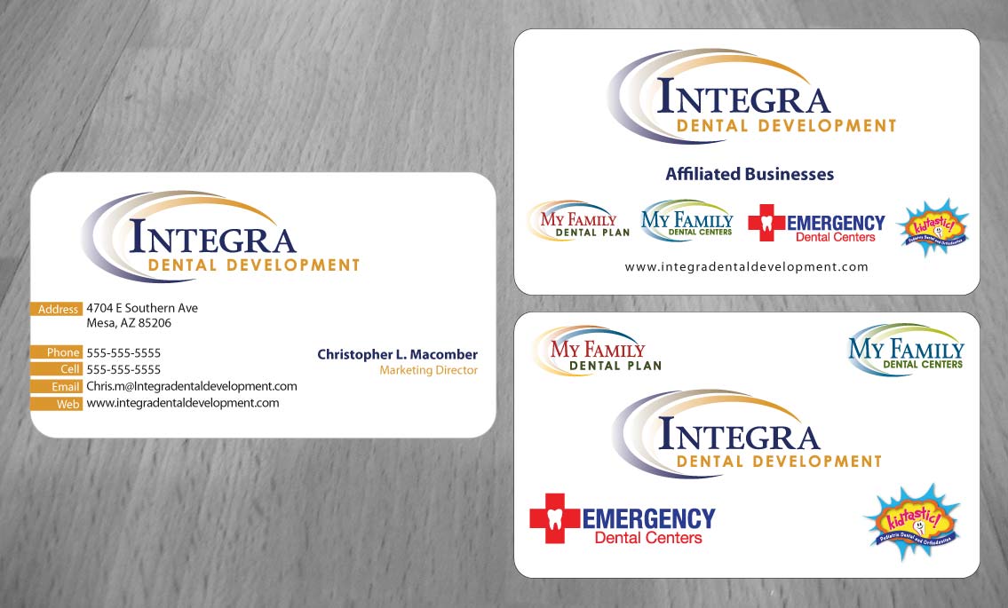 Design de Carte de Visite par Sbss pour My Family Dental Centers | Design #1354038