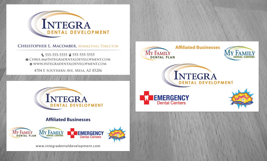 Business Card Design by Sbss for My Family Dental Centers | Design #1354076