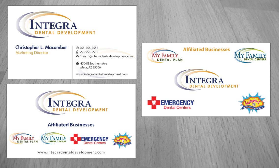 Diseño de Tarjeta de Presentación por Sbss para My Family Dental Centers | Diseño #1354077