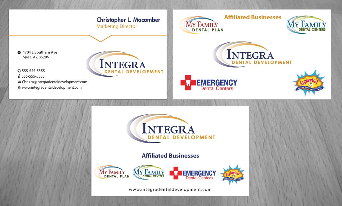 Business Card Design by Sbss for My Family Dental Centers | Design #1354094