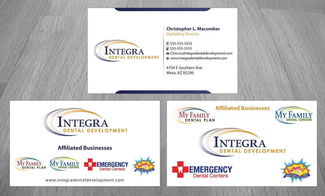 Business Card Design by Sbss for My Family Dental Centers | Design #1354109