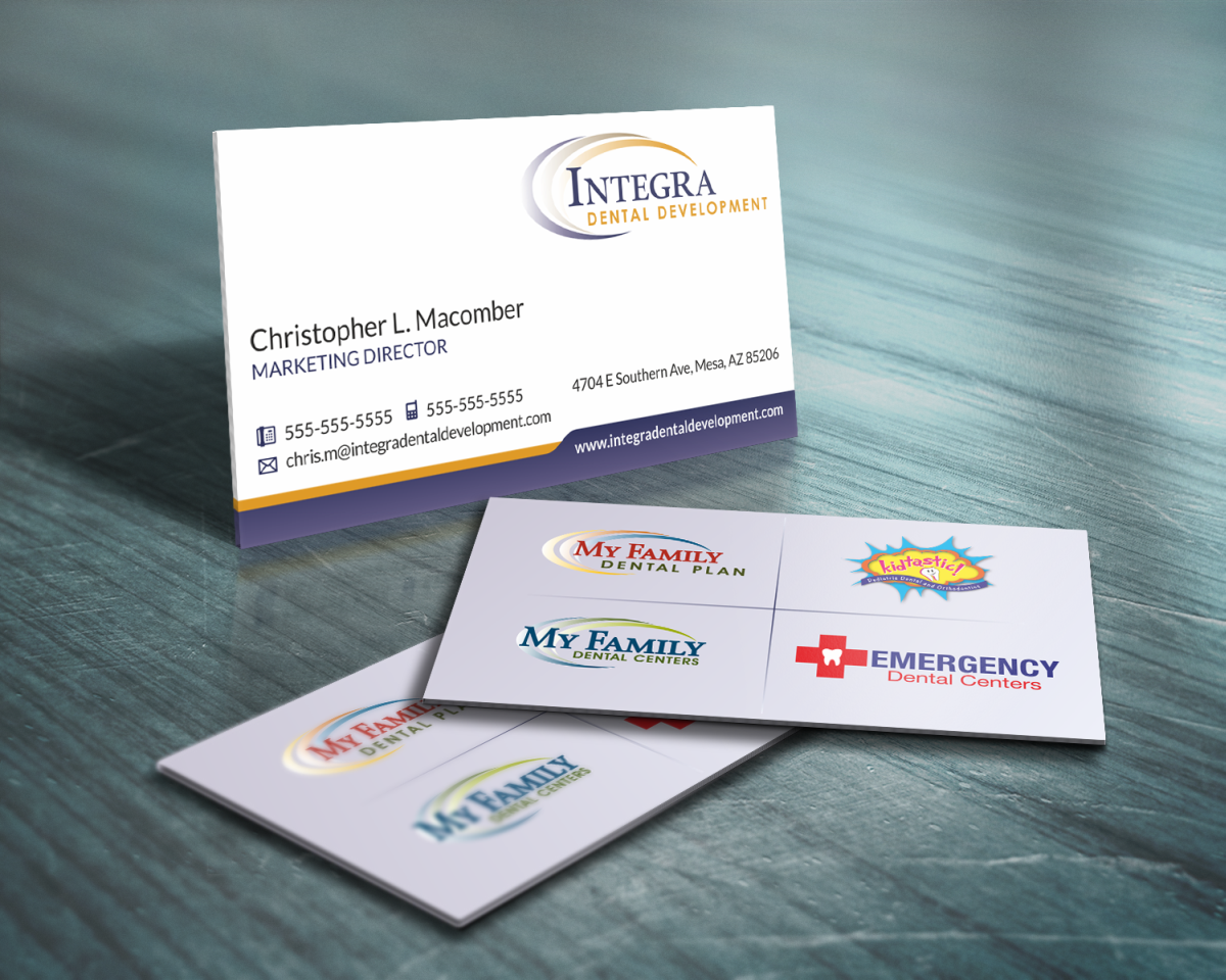 Visitenkarten-Design von HYPdesign für My Family Dental Centers | Design #1342387