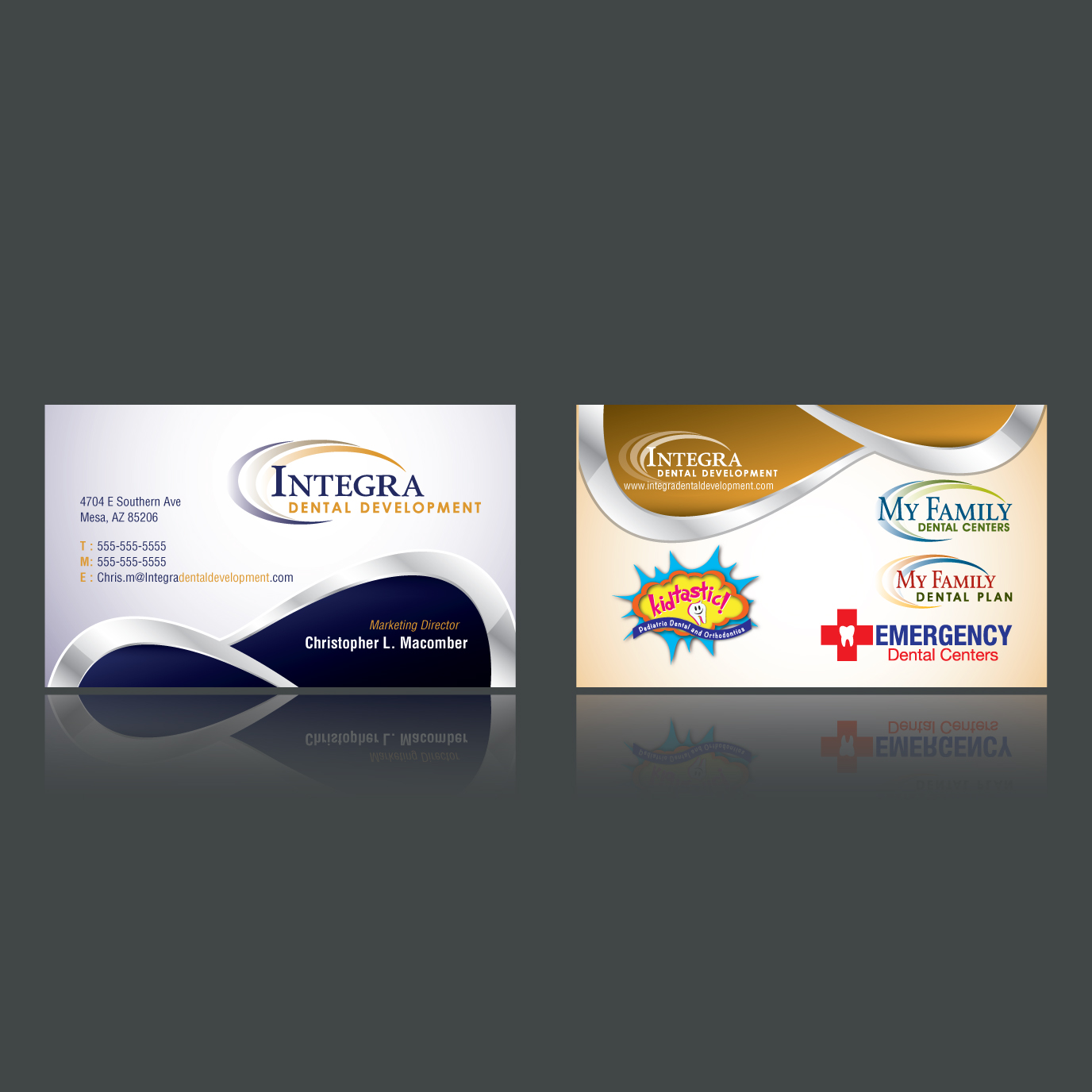 Business Card Design by yellowpixell for My Family Dental Centers | Design #1347084